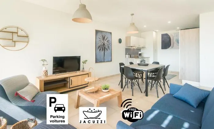 Le Lumineux avec Jacuzzi Privatif et parking privé